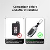 ontto 3-button Car Key Bag Fit for Toyota RAV4 Highlander