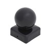 Black Metal Fence Gate Post Cap With Ball Flange 50mm