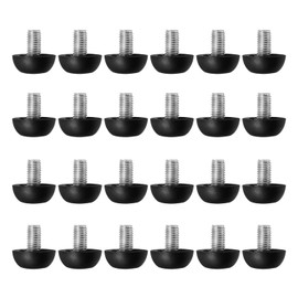LIDSCURA 24 PCS 8mm x 1.25 M8 Project Adjustable Furniture Leg Levelers, Replacement Outdoor Patio, Stainless Steel Screw-in Patio Furniture Feet