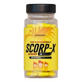 Euphoric Termogenico Scorp-x Euphoric Quemador De Grasa 100 Cápsulas Sabor Sin Sabor