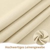 Homaxy Linen Table Cloth Wipe Clean 140x180 cm, Wipeable Water