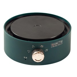 Electric Mini Stove, 360 Degree Vertical Heating Safe Portable Countertop Hot Plate Efficient for Tea (Green)