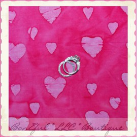 Robert Kaufman Fabrics BonEful Fabric FQ Cotton Quilt Hot Pink Fuchsia Light BATIK Valentine Love Heart