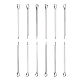 DTGN 1.5 mm x 25 mm (DxL) Cotter Pin Clip Pins - 30 Pack - Good for Machines - 304 Stainless Steel Hair Pin Connectors - Silver
