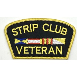 Throwback Brand Strip Club Veteran Humorous Funny Vintage Style Patch Cap Hat