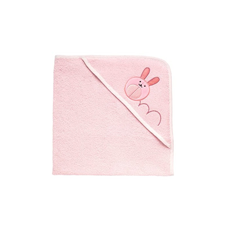 Chicco Soft Foam Hooded Towel with Delicate Embroidery, Fine Materials,