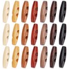 GORGECRAFT Pack of 70 Oval Wooden Buttons Horn Toggle Shape