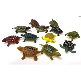 Miniblings Set of 11 Turtle Standing Figures Turtle Reptile Turtle