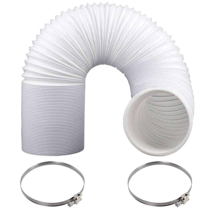 SPARES2GO Extra Long Vent Hose & Screw Clips Kit for