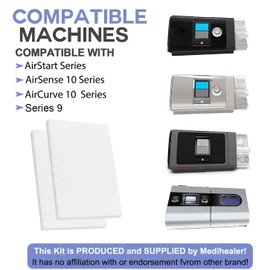70 Packs CPAP Filters - Three Year Supply Filters for AirSense 10, for AirCurve 10- S9, for AirStart Series - Medihealer Replacement Filters Supplies