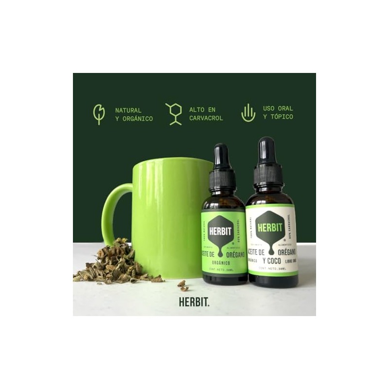 Aceite de Orégano Orgánico 80% Carvacrol – Frasco 30 ml