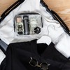 TWIVEE - Transparent toiletry bag with travel bottle set -