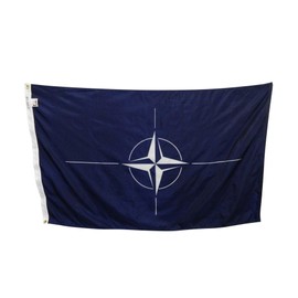 4x6' NATO Flag - Durable All-Weather Nylon, Reinforced Fly End Stitching - Proudly Made in the USA