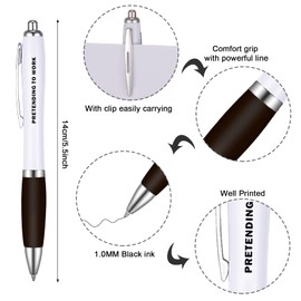 FANTESI 10 Pack Ballpoint Pens, 1.0 mm Rude Pens Novelty Pens Funny Pen Set Retractable Pen for Colleagues Adult Women & Men Students