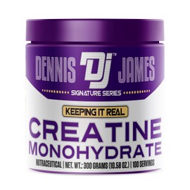 DENNIS JAMES Signature Series Creatine Monohydrate | 300g | 100 Servings | Premium Micronized Creatine for Strength, Muscle Growth & Recovery
