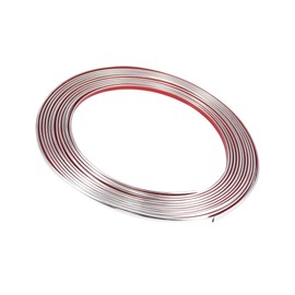 Hihaha 8mx8mm PVC Chrome Silver Tone Trim Strip for Car Body Door Window Item Replacement Durable Material