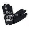 Hot Leathers Skeleton Finger Mechanic Gloves (Black, Small)