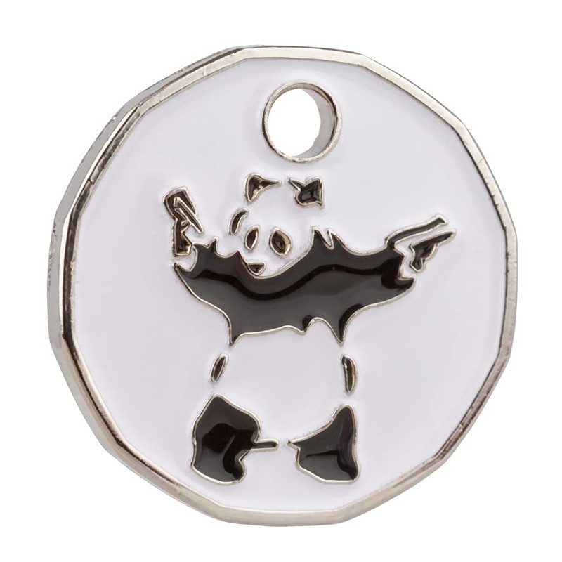 HENBRANDT Banksy Panda with guns urban art Trolley locker Token