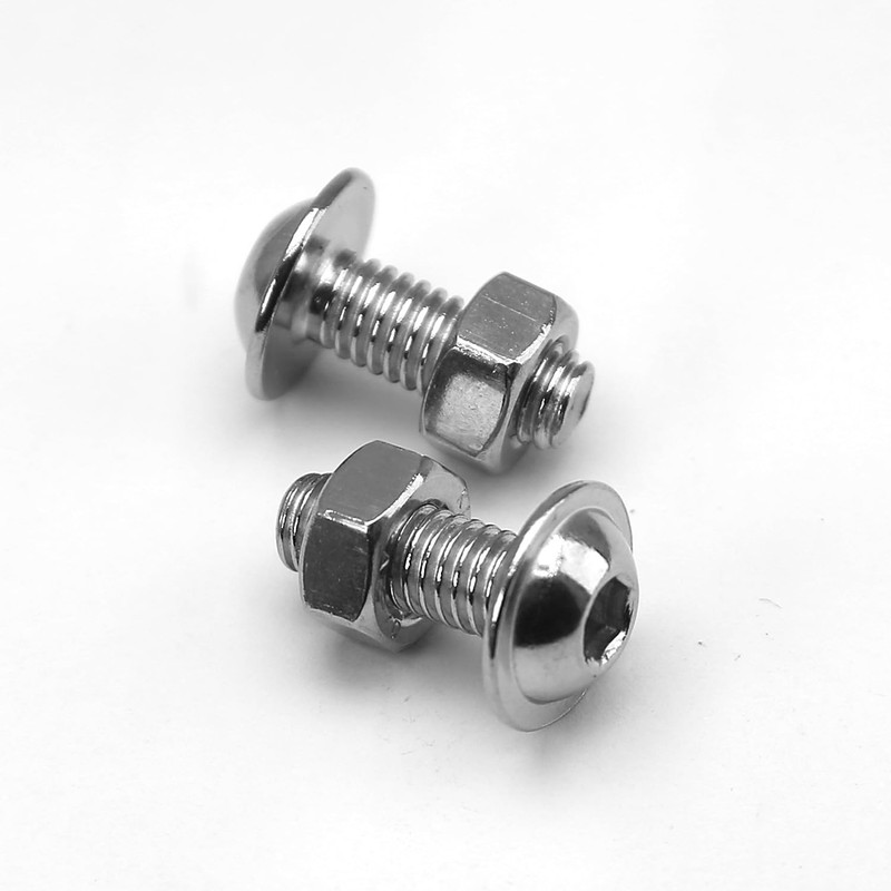 (50 pcs) M5 x 10mm Hex Socket Screws with Flange