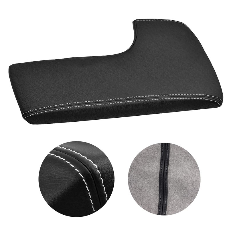 AUTOKAY Leather Center Console Lid Armrest Cover for Lexus IS250