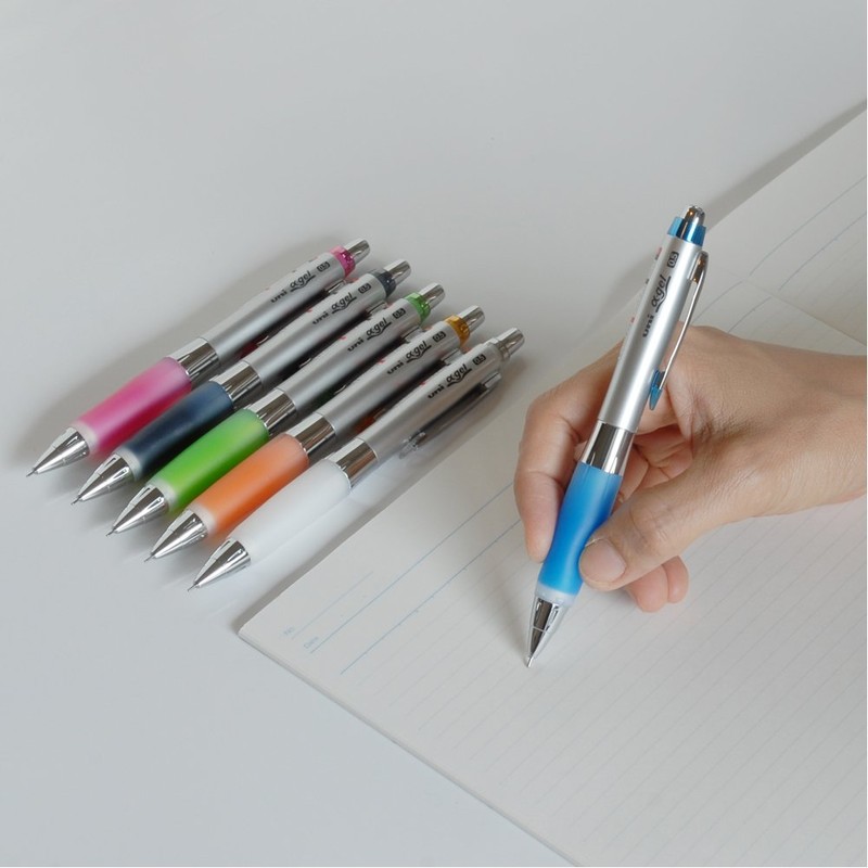 Uni Alpha-Gel Shaker Mechanical Pencil - Royal Blue/Soft Grip 0.5mm