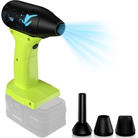 TPDL Mini Portable Handheld Blower Turbo Jet Fan, Use for Ryobi 18V Battery Wireless High Speed Turbo Fan, for Computer Key Board Cleaning,Hair Drying,Camping,Outdoors,Car Cleaning(No Battery)