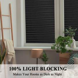 100% Blackout Window Film No Glue Room Darkening Static Cling Strips Frosted Sliding Glass Door Film Window Covering Stickers Tints for Home Office,35 inches by 78.7 inches