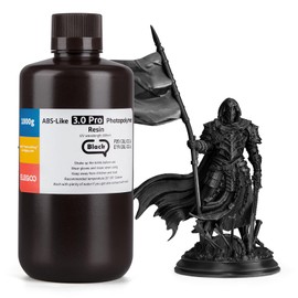 ELEGOO ABS-Like Resin 3.0 Pro, Higher Scratch-Resistance 3D Printing Photopolymer Resin, 405nm UV Resin for MSLA/DLP/LCD Printers Fast Curing High Precision Non-Brittle, Black 1000g