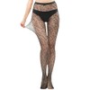 Malustar Patterned Fishnet Tights (S-L, Leopard Print)