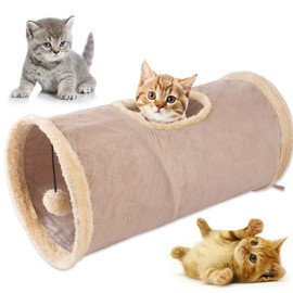 Fumemo Cat Tunnel, Cat Toy, Cat Toy, Tunnel, Hole, Cat, Play, Popular, Pet Toy, Eliminates Lack of Exercise, Foldable, Stylish, Mouse Stick Set