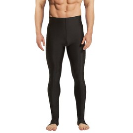 Sillictor Men's Rash Guard, Leggings, Swimwear, Spats, Long Pants, Amphibious, Compression, Tights, Sports, Swimming, Rash Trenka, UV Protection, Cool and Quick Drying, black