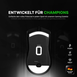 SensoryBoost DPS Glides (Set of 2) for Razer Viper 8khz - Ultra Fast, Rounded, Low Friction, High Quality, Durable - Replacement Mouse Feet, Skates - Gaming Mouse Upgrade Accessories