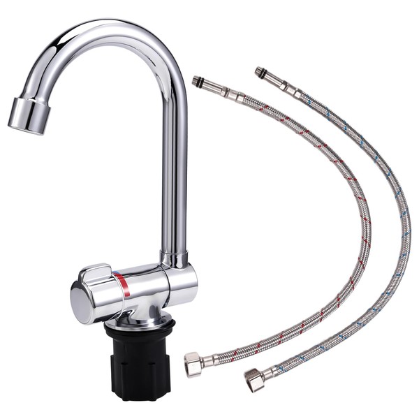 Giyofom Foldable RV Faucet Universal for Car Caravan Motorhome 360°