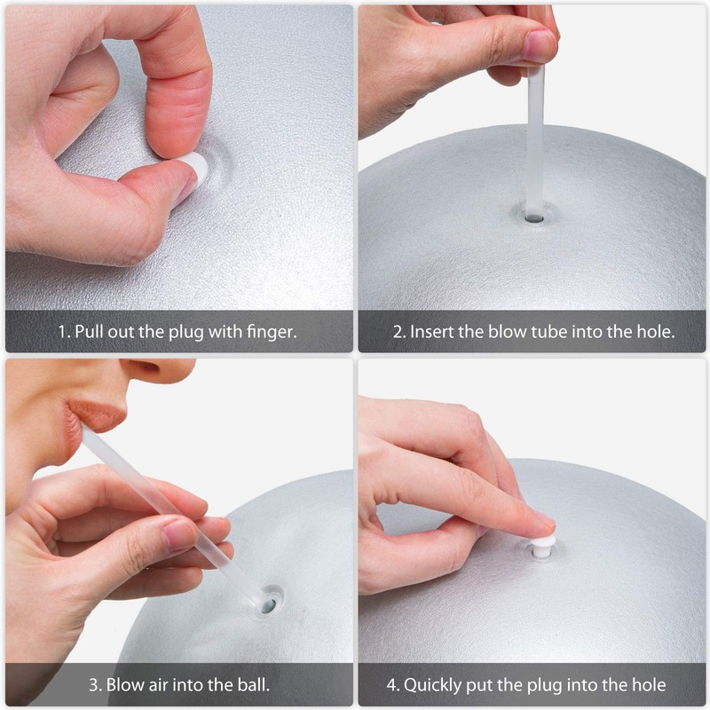 Cikyner Soft Pilates Ball, Small Exercise Ball 23-25cm Mini Gym