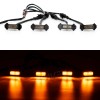 Unbranded 4X Raptor Style Amber LED Lamp Front Grill Light