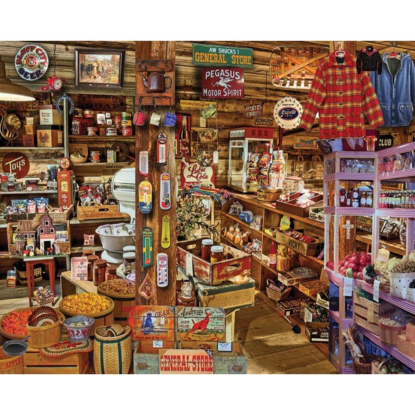 White Mountain Puzzles Country Store Seek & Find, 1000 Piece Jigsaw Puzzle