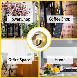 Shopkeepers Bell for Door Opening, Door Chime for Business When Entering, Easy to Install Magnetic Doorbell, Unique Business Decorations and Entrance Hanging Decorations- Creative Gift (Gold)