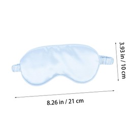 Baluue 1set Imitation Silk Eye Masks Headband and Travel Bag Comfortable Sleep Mask for Women and Men for Home Travel and Relaxation