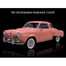 1951 Studebaker Starlight Coupe NEW Metal Sign: 12 x 16" Ships Free