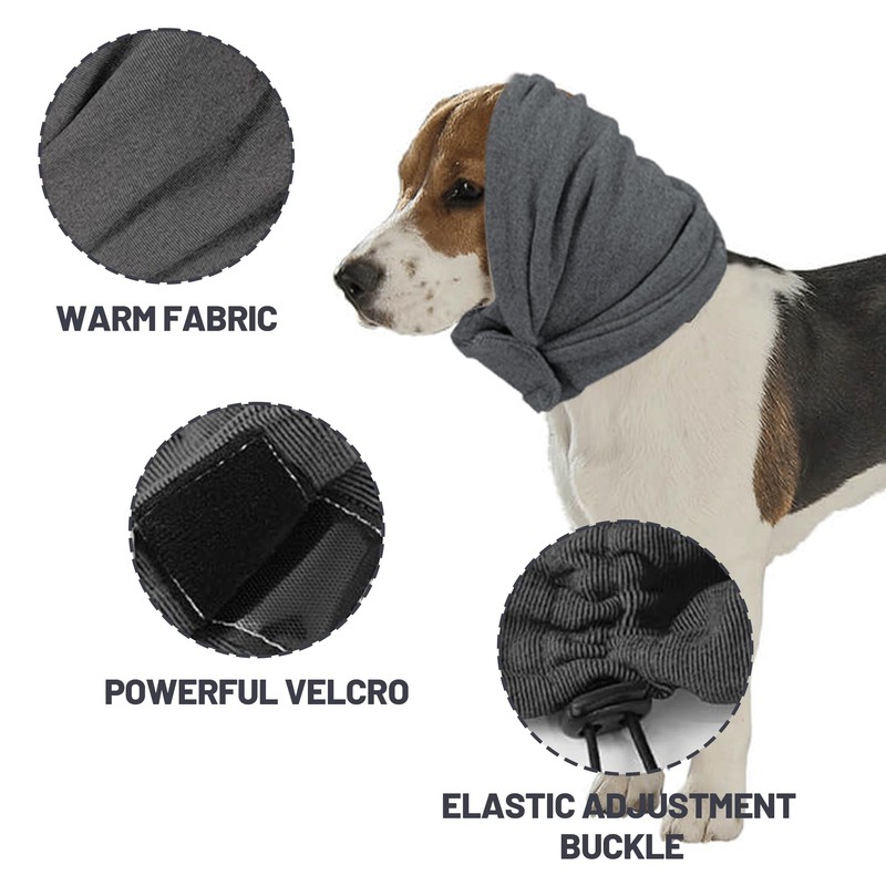 MEKEET 1PCS Dog Firework Calming Earmuffs Polyester Ear Defenders for