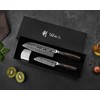 Wakoli EDIB 2-Piece Damascus Kitchen Knife Set – Santoku &