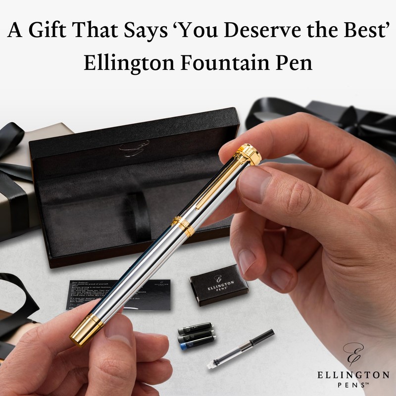 Ellington Pens Luxury Fountain Pen Set- Fountain Pens for Writing