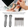 Steel Slotted Screwdriver Set with 9 Bits 2 Handles Hand