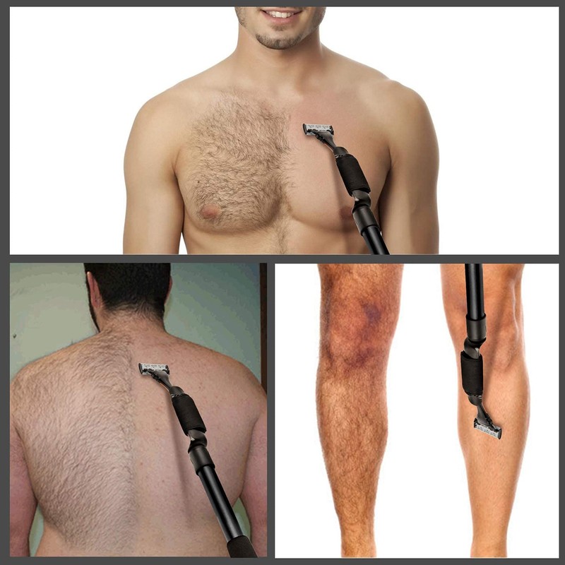 EASACE Afeitadora de extensión con longitud ajustable y maquinilla de