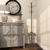 Deco 79 Metal Coat Rack Vintage Style with Scroll Designs,