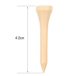 Alomejor 100 Pieces Wooden Golf Tee Eco-Friendly Micro Head Golf Tee System