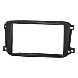 tomzz Audio 2451-040 Double DIN Radio Faceplate Compatible with Smart Fortwo 451 Facelift from 10.2010-2014 Black