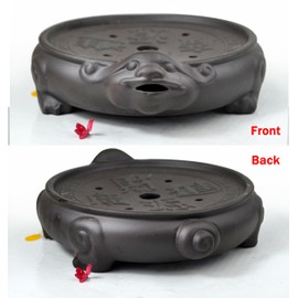 Tea Tray Saucer Mat Zisha Kungfu Tea Pixiu Saving Water Fortune Decorations Fengshui Good Luck Wealth (M)