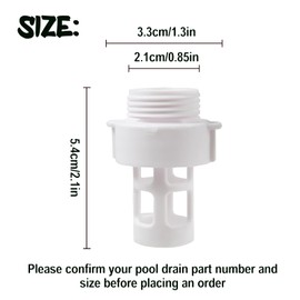 Pool Hose Connector, 10184 Pool Hose Adapter/Pool Drain Adapter for Round Swimming Pool Hose Drain(1pcs)