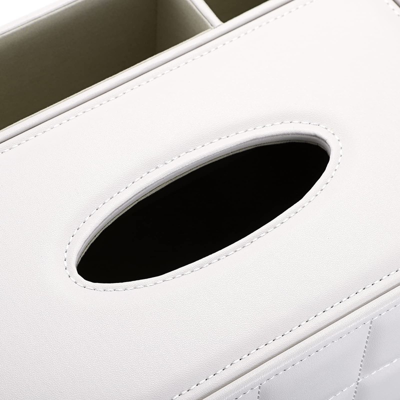 SUMTREE Tissue Box PU Leather Rectangle Tissue Box Tissue Dispenser